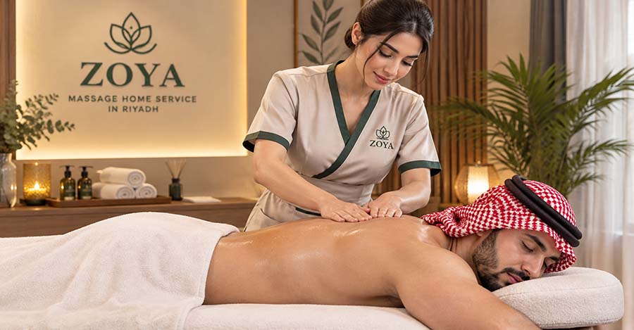 A relaxing massage session in a calm, warm setting